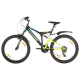 Vidaxl mountainbike 21 versnellingen 26 inch wielen 49 cm zwart - afbeelding 1