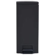 Vidaxl pedaalemmer met anti-vingerafdruk 30 l rvs zwart - afbeelding 3