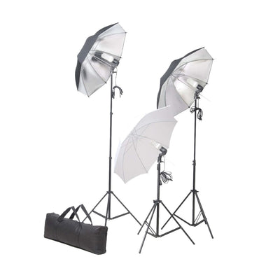 Vidaxl fotostudioset met lampen, paraplu's, achtergrond en reflector