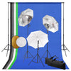 Vidaxl fotostudioset met lampen, paraplu's, achtergrond en reflector