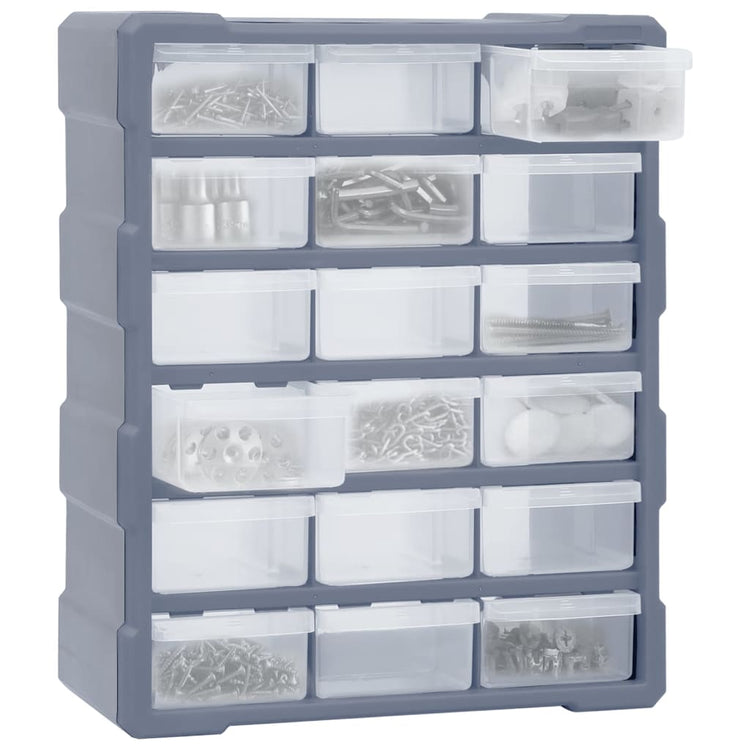 Vidaxl organiser met 18 medium lades 38x16x47 cm