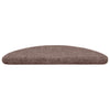 Vidaxl trapmatten zelfklevend 10 stuks 56x17x3 cm lichtbruin halfrond