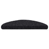 Vidaxl trapmatten zelfklevend 5 stuks 56x17x3 cm zwart halfrond