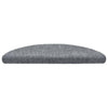 Vidaxl trapmatten zelfklevend 5 stuks 56x17x3 cm lichtgrijs halfrond