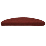 Vidaxl trapmatten zelfklevend 5 stuks 56x17x3 cm bordeaux rood halfrond - afbeelding 3