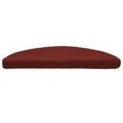 Vidaxl trapmatten zelfklevend 5 stuks 56x17x3 cm bordeaux rood halfrond - afbeelding 3
