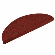 Vidaxl trapmatten zelfklevend 10 st 56x17x3 cm bordeaux rood halfrond - afbeelding 2