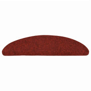 Vidaxl trapmatten zelfklevend 10 st 56x17x3 cm bordeaux rood halfrond - afbeelding 3