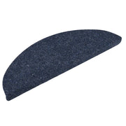 Vidaxl trapmatten zelfklevend 10 stuks 56x17x3 cm blauw halfrond - afbeelding 2