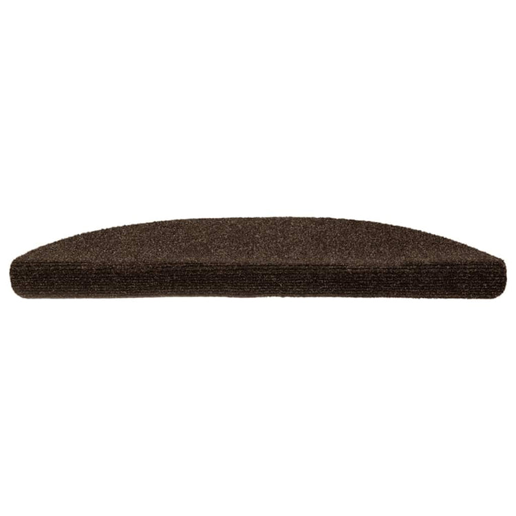 Vidaxl trapmatten zelfklevend 10 stuks 56x17x3 cm bruin halfrond
