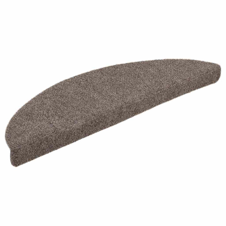 Vidaxl trapmatten zelfklevend 5 stuks 56x17x3 cm beige halfrond