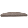 Vidaxl trapmatten zelfklevend 5 stuks 56x17x3 cm beige halfrond