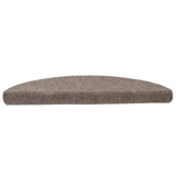 Vidaxl trapmatten zelfklevend 5 stuks 56x17x3 cm beige halfrond - afbeelding 3
