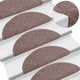 Vidaxl trapmatten zelfklevend 10 stuks 65x21x4 cm lichtbruin halfrond groot
