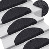 Vidaxl trapmatten zelfklevend 10 stuks 65x21x4 cm zwart halfrond groot