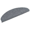 Vidaxl trapmatten zelfklevend 5 stuks 65x21x4 cm lichtgrijs halfrond groot