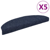 Vidaxl trapmatten zelfklevend 5 stuks 65x21x4 cm blauw halfrond groot - afbeelding 2