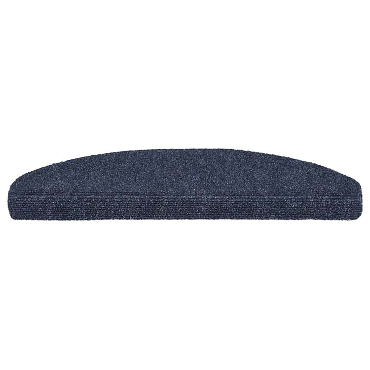Vidaxl trapmatten zelfklevend 10 stuks 65x21x4 cm blauw halfrond groot