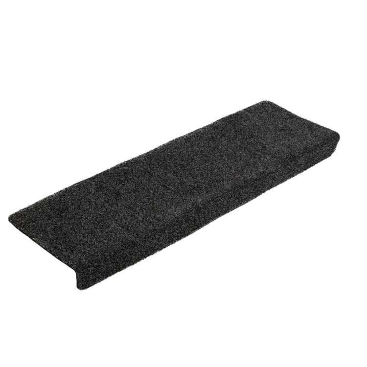 Vidaxl trapmatten zelfklevend 5 stuks 65x21x4 cm donkergrijs