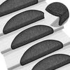 Vidaxl trapmatten 10 st 56x17x3 cm antraciet halfrond