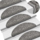 Vidaxl trapmatten 10 st 56x17x3 cm grijs halfrond