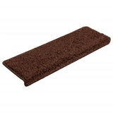 Vidaxl trapmatten 10 st 65x21x4 cm bruin rechthoekige rand - afbeelding 3