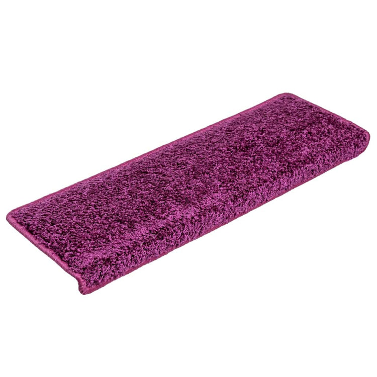 Vidaxl trapmatten 10 st 65x21x4 cm violet rechthoekige rand