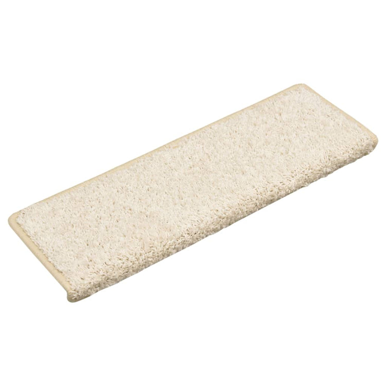 Vidaxl trapmatten 10 st 65x21x4 cm wit rechthoekige rand