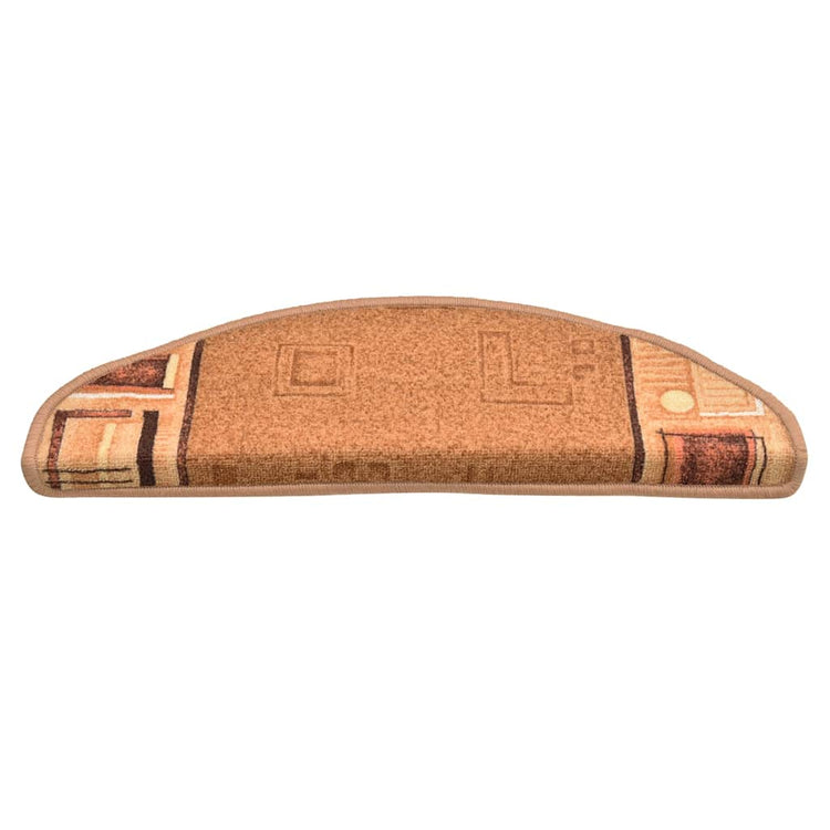 Vidaxl trapmatten zelfklevend 10 st 65x21x4 cm beige