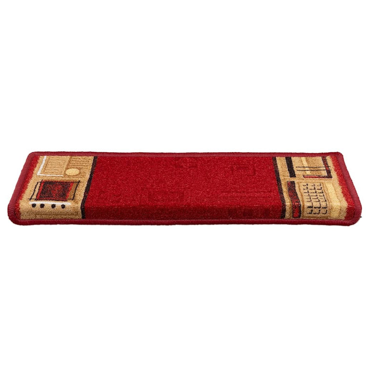 Vidaxl trapmatten zelfklevend 10 st 65x21x4 cm rood