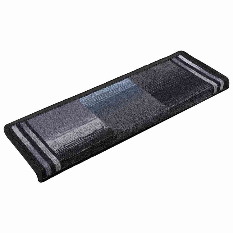 Vidaxl trapmatten zelfklevend 10 st 65x21x4 cm zwart en grijs