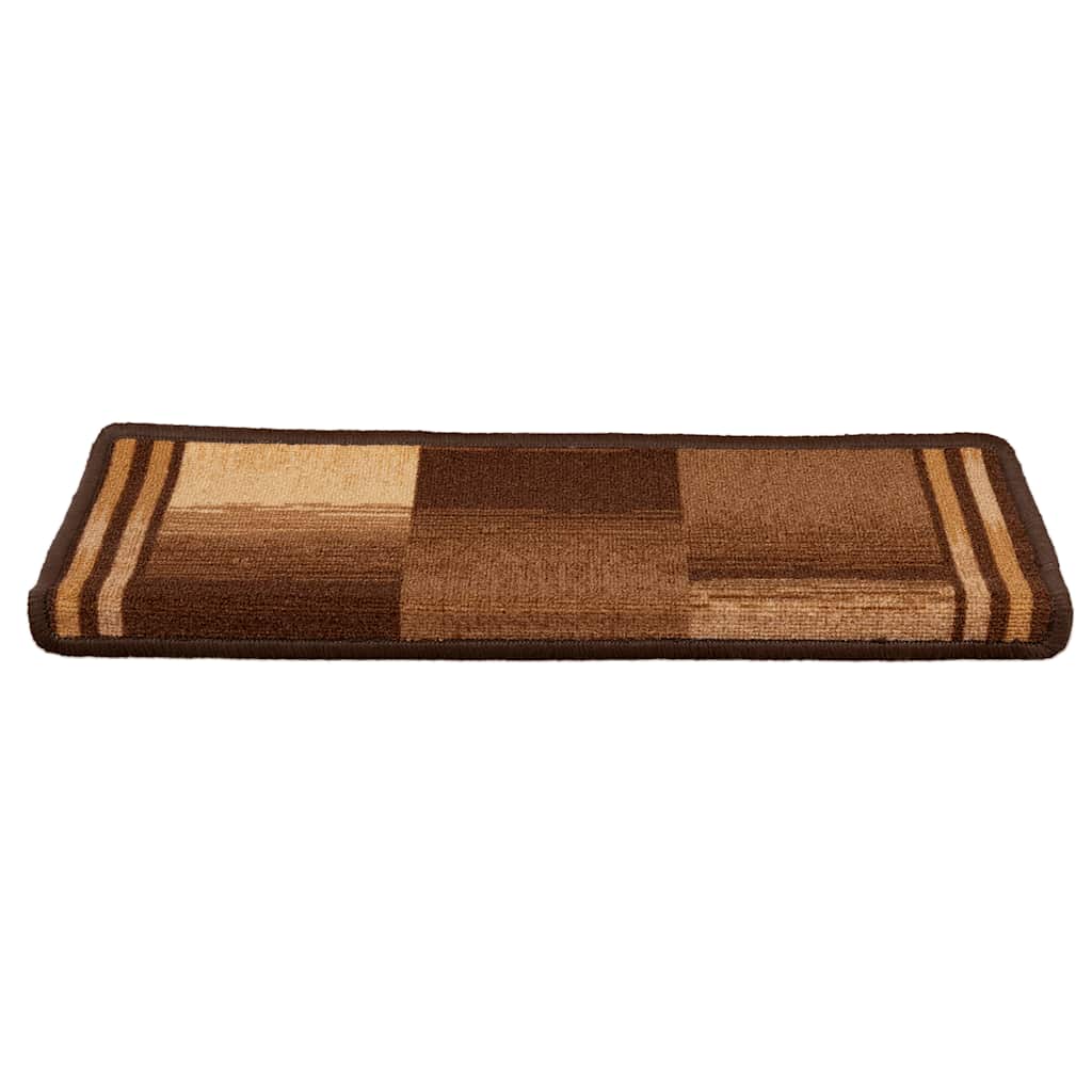 Vidaxl trapmatten zelfklevend 5 st 65x21x4 cm bruin