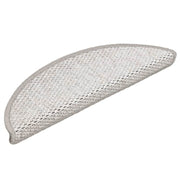 Vidaxl trapmatten zelfklevend 15 st sisal-look 56x17x3 cm platinakleur - afbeelding 2