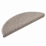 Vidaxl trapmatten zelfklevend 15 st sisal-look 56x17x3cm zilverkleurig - afbeelding 3