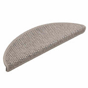 Vidaxl trapmatten zelfklevend 15 st sisal-look 56x17x3cm zilverkleurig - afbeelding 2