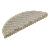 Vidaxl trapmatten zelfklevend 15 st sisal-look 56x17x3 cm lichtgroen - afbeelding 3