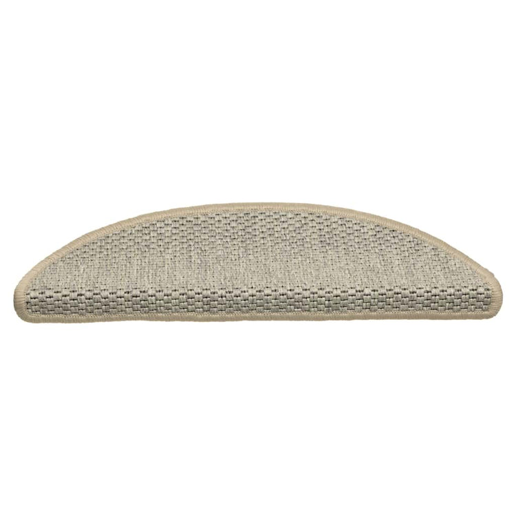 Vidaxl trapmatten zelfklevend 15 st sisal-look 56x17x3 cm lichtgroen