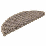 Vidaxl trapmatten zelfklevend 15 st sisal-look 56x17x3 cm donkerbeige - afbeelding 3