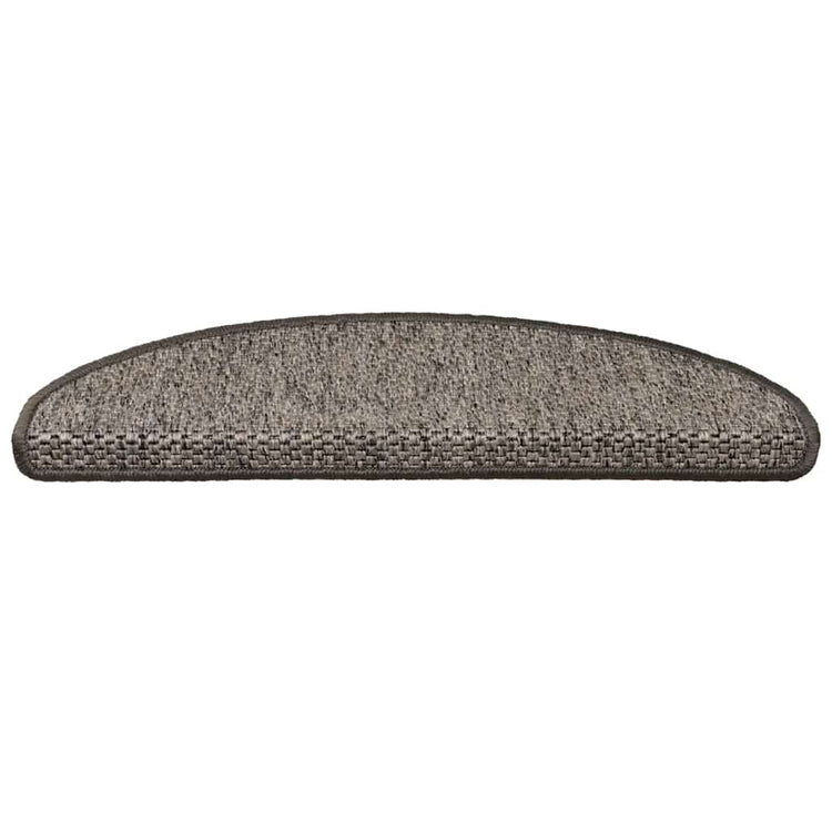 Vidaxl trapmatten zelfklevend 15 st sisal-look 65x21x4 cm grijs-beige