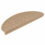 Vidaxl trapmatten zelfklevend 15 st sisal-look 65x21x4 cm zandkleurig - afbeelding 3