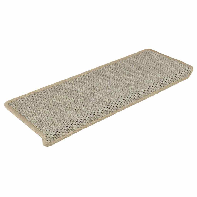 Vidaxl trapmatten zelfklevend 15 st sisal-look 65x21x4 cm lichtgroen