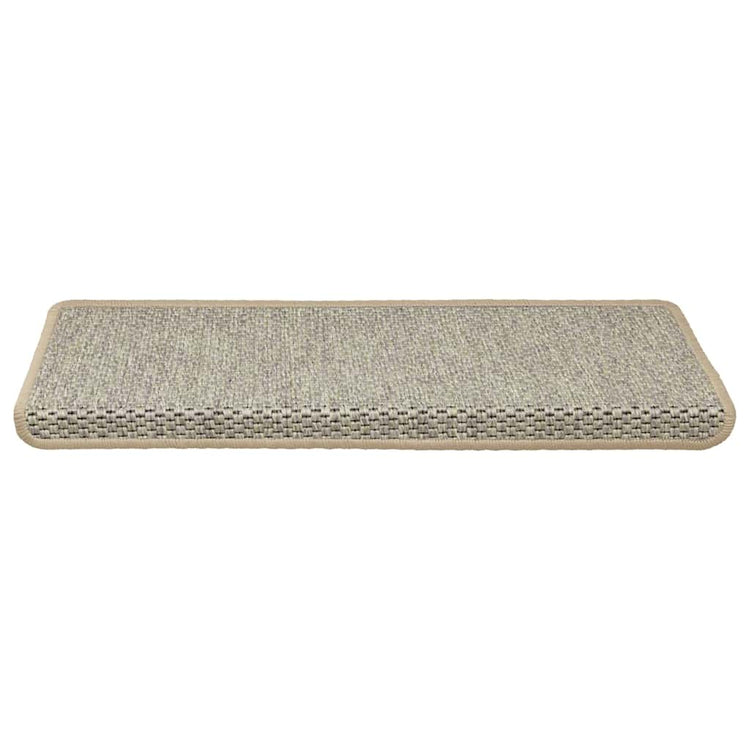 Vidaxl trapmatten zelfklevend 15 st sisal-look 65x21x4 cm lichtgroen