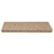 Vidaxl trapmatten zelfklevend 15 st sisal-look 65x21x4 cm zandkleurig - afbeelding 3