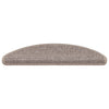 Vidaxl trapmatten 15 st 56x17x3 cm donkerbeige halfrond
