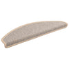 Vidaxl trapmatten 15 st 65x21x4 cm zilver halfrond groot