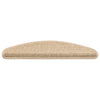 Vidaxl trapmatten 15 st 65x21x4 cm lichtbeige halfrond groot