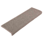 Vidaxl trapmatten 15 st 65x21x4 cm donkerbeige rechthoekige rand - afbeelding 2
