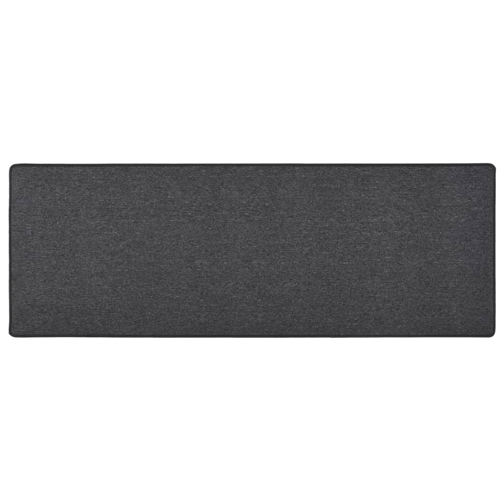 Vidaxl tapijtloper 80x250 cm antracietkleurig