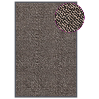 Vidaxl deurmat getuft 120x180 cm donkerbruin