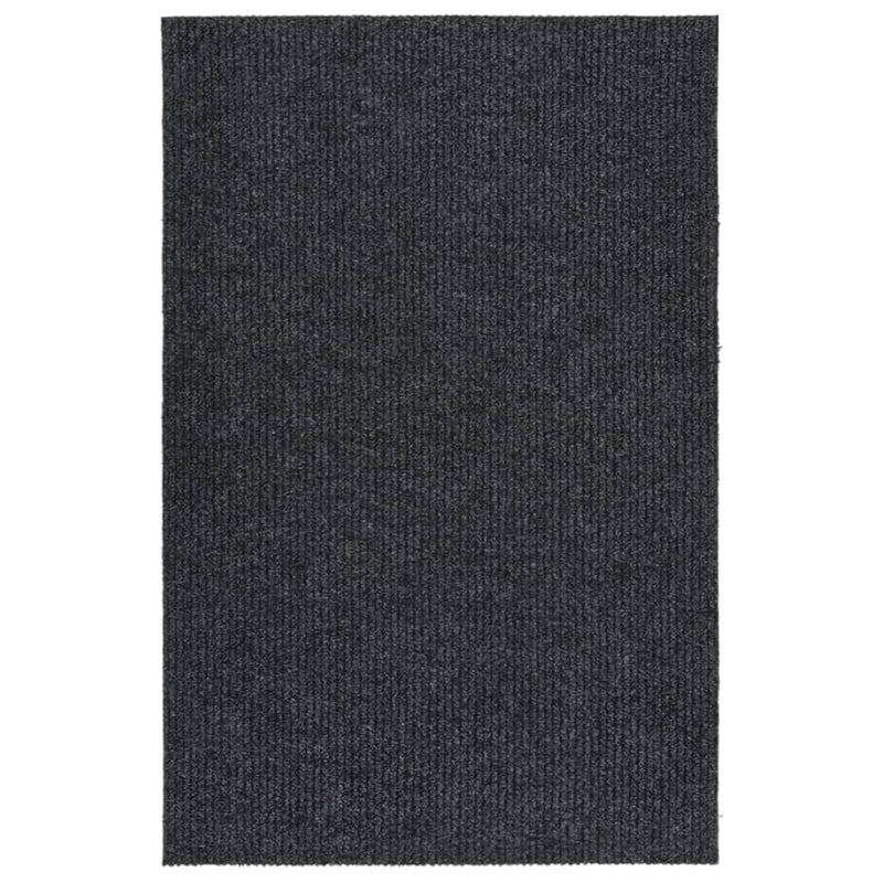 Vidaxl droogloopmat 100x150 cm antracietkleurig